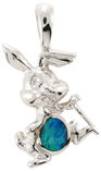 SS Opal Inlay Pendant
~ ID#18841